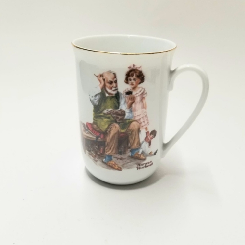 Authentic Norman Rockwell Museum 1982 mug depicting The Cobbler Coffee Tea‎ Mug
